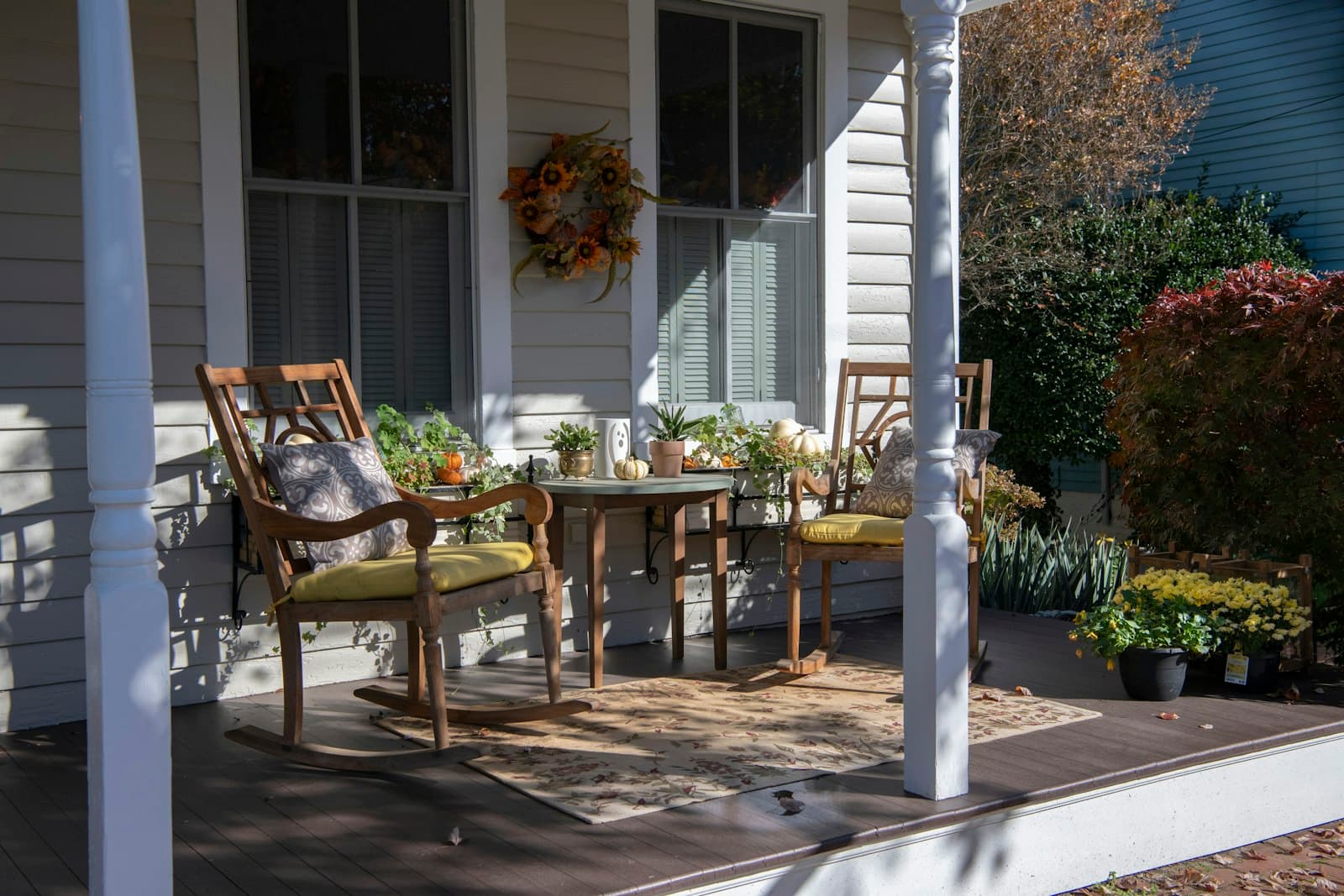 Front-porch colonial two blocks from the Village Center